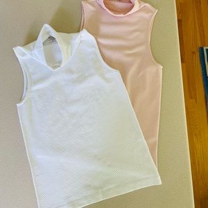 2 Athleta Mock t-neck tops